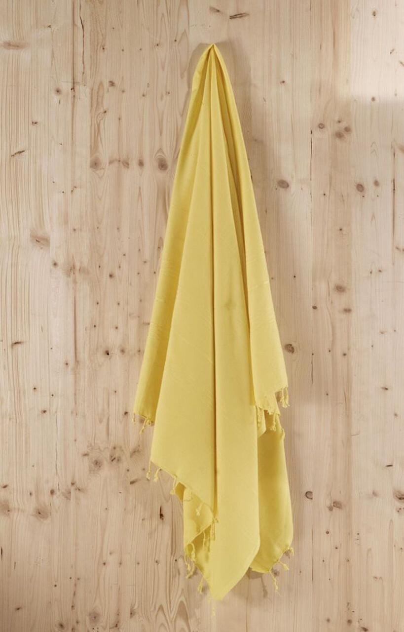 Prosop de plaja, L'essentiel Maison, Sultan, Galben - imagine 6